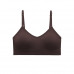 Топ женский в текстуре косичка WX6608# с регулируемыми брителями съемные чашечки Коричневый M