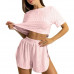 Женский комплект для дома и сна SM24107A футболка и шорты женская пижама Pink M Женский комплект для дома и сна SM24107A футболка и шорты женская пижама Pink M