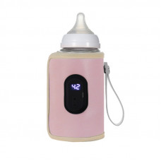 Портативный подогреватель N-022 для детской бутылочки USB цифровой дисплей Pink