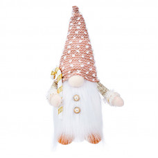 Новогодняя игрушка Рождественский Гном светящийся А9-9 30*10 Beige