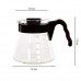 Сервер Ecocoffeetools S600 600 мл графин для приготовления кофе заварник для пуровера стеклянный Black