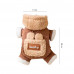 Комбинезон с капюшоном для собак Lucky 2410SXMJ0173 тедди с петлей для поводка Brown XS