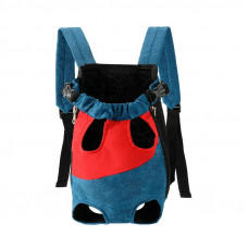 Рюкзак- кенгуру для животных A10010-BR Red Blue M
