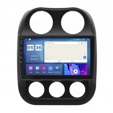 Штатная магнитола Lesko для Jeep Patriot  2007-2016 экран 10" 4/64Gb CarPlay 4G Wi-Fi GPS Prime