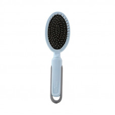 Расческа Taotaopets 04A2213 двухсторонняя с щеткой для собак и кошек для разных типов шерсти Blue