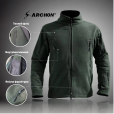 Тактическая флисовая кофта военная толстовка армейская S.archon HSD06 Green S Тактическая флисовая кофта военная толстовка армейская S.archon HSD06 Green S