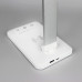 Настольная LED лампа M856 светодиодная с беспроводной зарядкой White + Silver