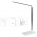 Настольная LED лампа M856 светодиодная с беспроводной зарядкой White + Silver