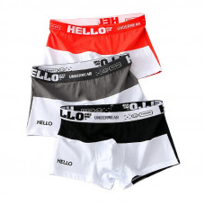 Набор мужских трусов боксеров PB3259 Coral/Gray/Black из 3 шт  L