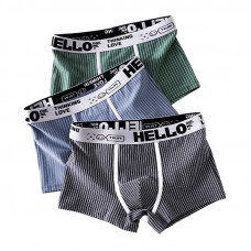 Набор мужских трусов боксеров PC3221 Gray/Green/Blue из 3 шт  3XL