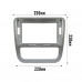 Переходная рамка Volkswagen Scirocco 2009-2014 Manual AC (7560) 9" Silver