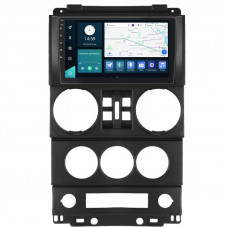 Штатная магнитола Lesko для Jeep Wrangler 4 doors 2007-2010 экран 9" 2/32Gb 4G Wi-Fi GPS Top