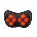 Массажер подушка с вибрацией для дома машины Massage Pillow QY-8028 на 8 роликов Black