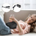 Массажер подушка с вибрацией для дома машины Massage Pillow QY-8028 на 8 роликов Black