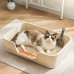 Туалет для кошек с лопаткой Taotaopets TT-222225 лоток для котов White 42*30*12 см