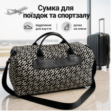 Сумка дорожная 3102 с регулируемым плечевым ремнем ручная кладь Black