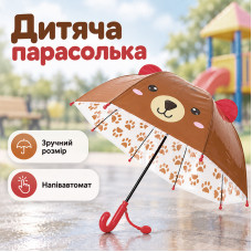 Детский зонт трость RST 062A механический для детей Bear