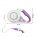 Поводок-рулетка для собак DT868 со встроенным LED фонариком и подсветкой 5 метров Purple Поводок-рулетка для собак DT868 со встроенным LED фонариком и подсветкой 5 метров Purple
