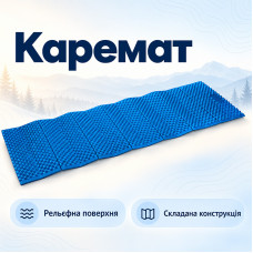 Туристический складной коврик 6832 186*56*1,8 см каремат для кемпинга Blue
