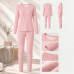 Комплект женского термобелья 8099 Light pink антибактериальный мягкий эластичный XL
