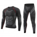 Термобелье мужское A203 Титан спортивный комплект для тренировок Black S