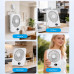 Настольный вентилятор портативный с регулировкой на 180° и дисплеем USB Mini Fan PF-11 White