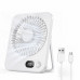 Настольный вентилятор портативный с регулировкой на 180° и дисплеем USB Mini Fan PF-11 White