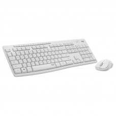 Комплект (клавіатура, миша) бездротовий Logitech MK295 Combo UA White