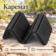 Туристический складной коврик сидушка BB16 38,5*27,5*0,8 см каремат для кемпинга Black