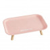 Миска для домашних животных собак и кошек на подставке двойная PB009 Pink