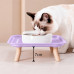 Миска для домашних животных собак и кошек на подставке двойная PB009 Purple