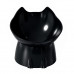 Миска для котов собак PB001 пластиковая для домашних животных Black