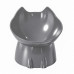 Миска для котов собак PB001 пластиковая для домашних животных Gray