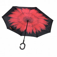 Зонт наоборот Up-Brella Цветок Красный