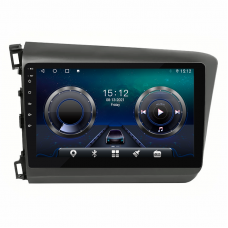 Штатная магнитола Lesko для Honda Civic IX 2011-2015 экран 9" 4/64Gb 4G Wi-Fi GPS Top