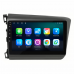 Штатная магнитола Lesko для Honda Civic IX 2011-2015 экран 9" 4/64Gb 4G Wi-Fi GPS Top