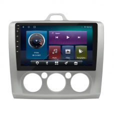 Штатная магнитола Lesko для Ford Focus II (North America) 2007-2010 экран 9" 4/64Gb 4G Wi-Fi GPS Top
