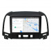 Штатная магнитола Lesko для Hyundai Santa Fe II Рестайлинг 2009-2012 экран 9" 2/32Gb Wi-Fi GPS Base
