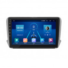 Штатная магнитола Lesko для Peugeot 2008 I 2013-2016 экран 10" 2/32Gb 4G Wi-Fi GPS Top