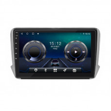 Штатная магнитола Lesko для Peugeot 2008 I Рестайлинг 2016-2019 экран 10" 4/32Gb 4G Wi-Fi GPS Top