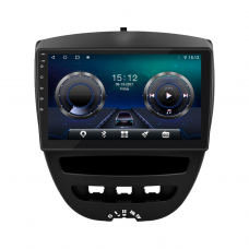 Штатная магнитола Lesko для Citroen C1 I 2005-2008 экран 10" 4/64Gb 4G Wi-Fi GPS Top
