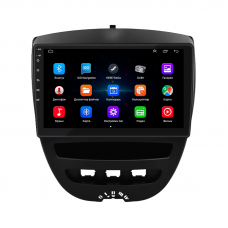Штатная магнитола Lesko для Toyota Aygo I Рестайлинг 2 2012-2014 экран 10" 1/16Gb Wi-Fi GPS Base