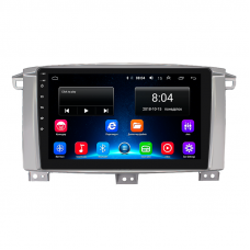 Штатная магнитола Lesko для Toyota Land Cruiser 100 Series Рестайлинг 1 2002-2005 экран 9" 4/64Gb 4G Wi-Fi GPS Top