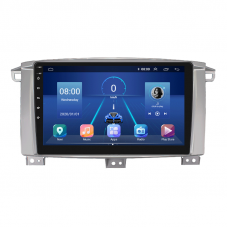 Штатная магнитола Lesko для Toyota Land Cruiser 100 Series Рестайлинг 1 2002-2005 экран 9" 6/128Gb 4G Wi-Fi GPS Top