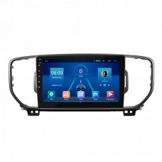 Штатная магнитола Lesko для Kia Sportage IV 2016-2018 экран 9" 6/128Gb 4G Wi-Fi GPS Top