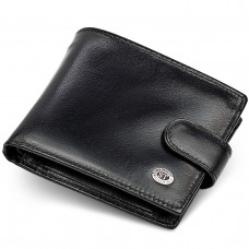 Чоловіче портмоне з натуральної шкіри ST Leather В104 Чорний