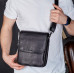 Месенджер із клапаном через плече 24х20х6, шкіряна барсетка Tiding Bag TD-20033 чорна Месенджер із клапаном через плече 24х20х6, шкіряна барсетка Tiding Bag TD-20033 чорна