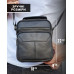 Чоловічий шкіряний месенджер 18x22x8, сумка планшет через плече Tiding Bag A25F-1519A чорний Чоловічий шкіряний месенджер 18x22x8, сумка планшет через плече Tiding Bag A25F-1519A чорний
