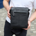 Сумка месенджер 21.5x25x7 шкіряна барсетка для чоловіків Tiding Bag 35775 чорна Сумка месенджер 21.5x25x7 шкіряна барсетка для чоловіків Tiding Bag 35775 чорна