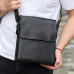 Сумка месенджер 21.5x25x7 шкіряна барсетка для чоловіків Tiding Bag 35775 чорна Сумка месенджер 21.5x25x7 шкіряна барсетка для чоловіків Tiding Bag 35775 чорна